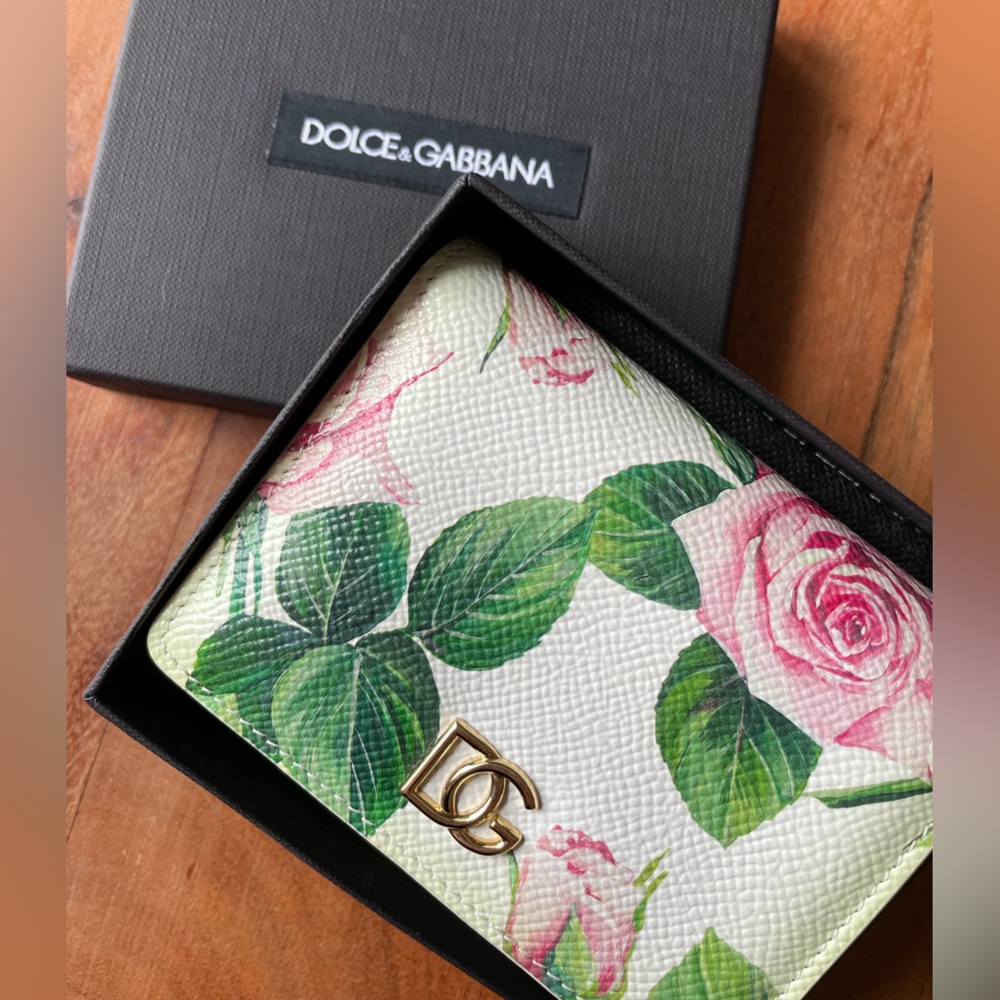 Dolce & Gabbana • French Flap Floral Wallet